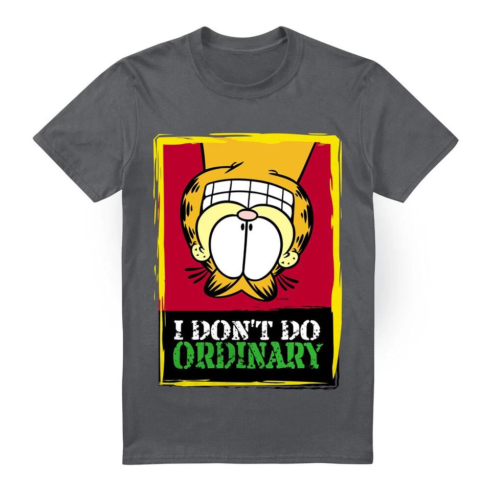 Garfield I Dont Do Ordinary T-Shirt S-4XL, Charcoal L
