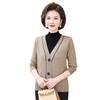 2024 New Style Fleece-Lined Knitted Sweater for Middle-Aged and Elderly Women – One-Piece Faux Two-Piece Design for Winter