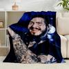 1PC Musician's Heartfelt Expression Flannel Blanket Gift, Suitable for Both Men And Women, Soft Ideal for Beds And Sofa, Birthday Or Christmas Gift