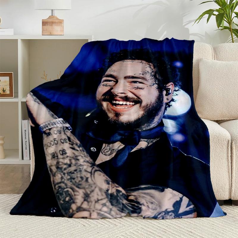 1PC Musician's Heartfelt Expression Flannel Blanket Gift, Suitable for Both Men And Women, Soft Ideal for Beds And Sofa, Birthday Or Christmas Gift