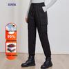 Luomeng Women's High-Waist 90% Goose Down Thermal Pants