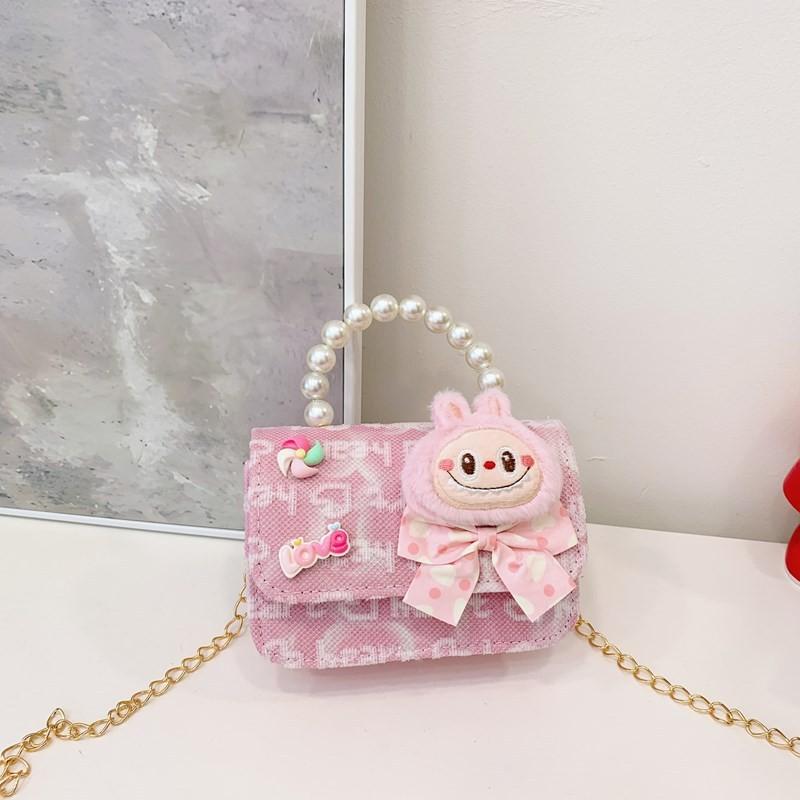 Trendy Pony Rainbow Cartoon Wallet Stylish Lightweight Crossbody Bag For Preschool Girls