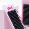 High Quality D Curl Brown 3D/4D/5D W-Shaped Lashes Easy to Graft Long-Lasting Premade Fans Eyelash Extensions