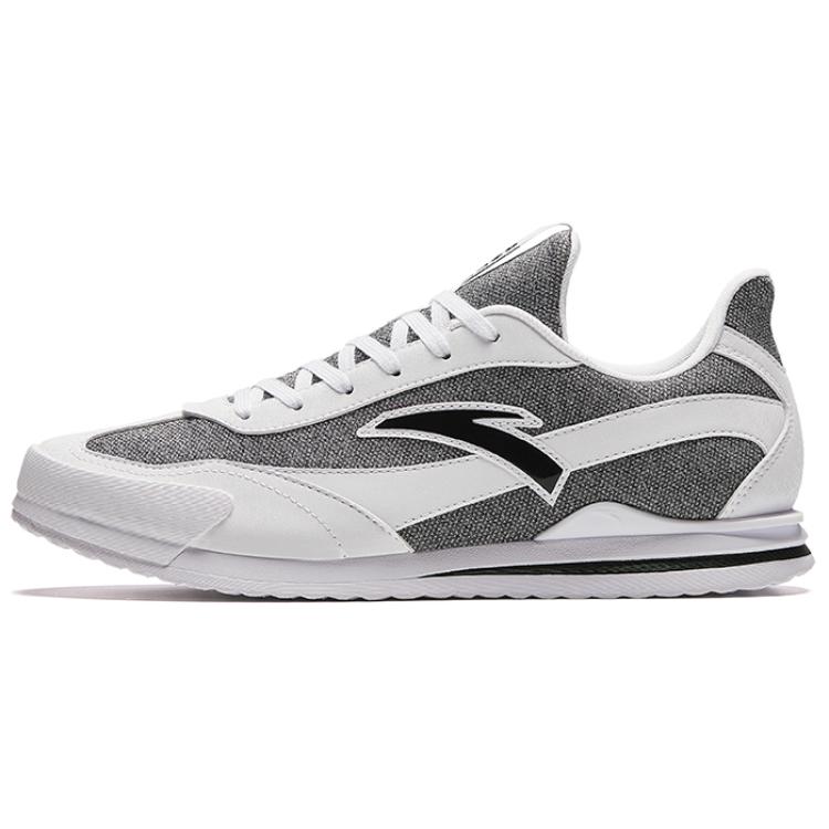 ANTA Men Classic Retro Casual German Training Shoes White Grey Black 912418856-2 44