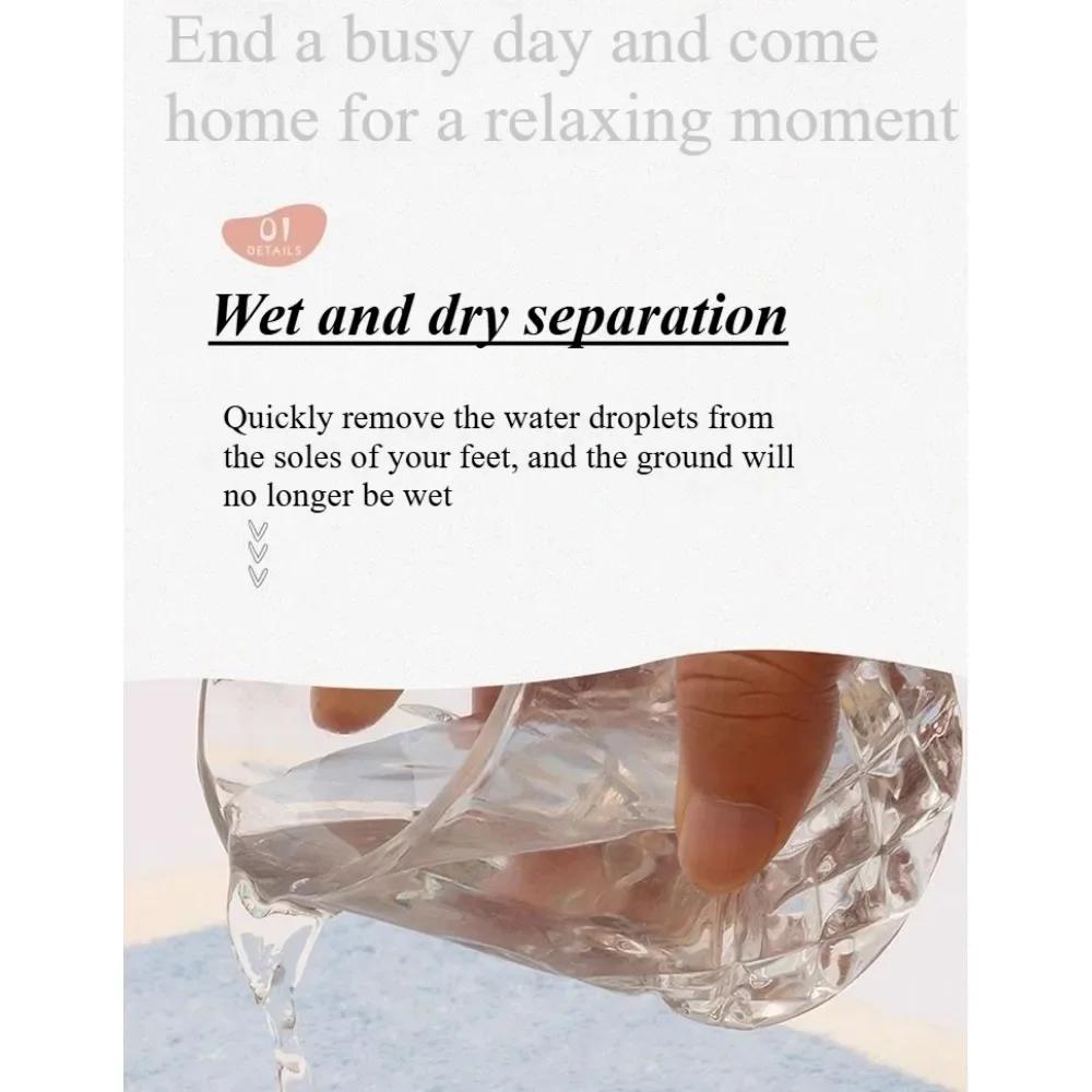 Flowers, imitation cashmere, bathroom, toilet, bedroom, absorbent, non-slip floor mat, household plush, soft carpet