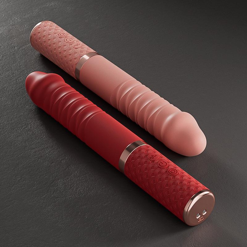 Women's Vibrating Massage Wand with Telescopic Motion and Stimulating Functions