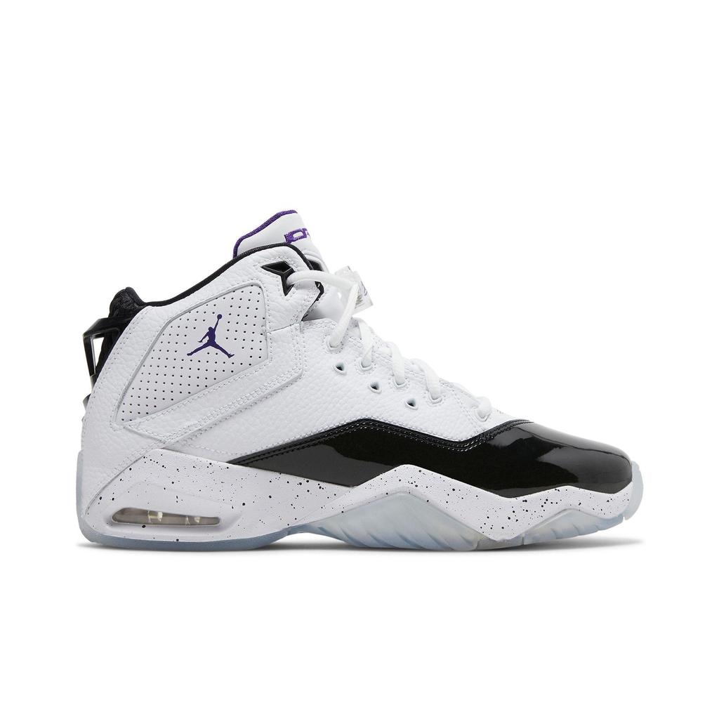 Air Jordan B'Loyal Grade School 'White Court Purple' (Unisex) White / Court Purple / Black Kids' Basketball Shoes CK1425 115