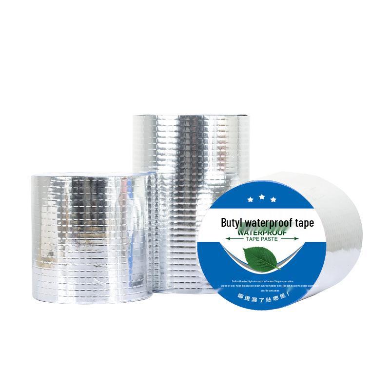 Adjustable Thickness Butyl Tape with Aluminum Foil – Waterproof Roof Repair Material