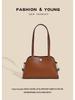2025 Women's High-End Cowhide Dumpling Bag - Versatile Solid Color Shoulder Bag