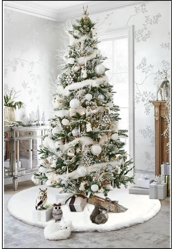Exclusive fur skirt for Christmas tree 78 cm