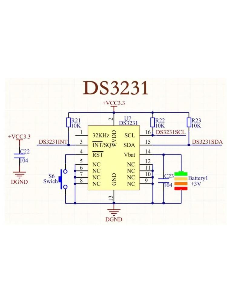 DS3231 AT24C32 IIC Module Precision Clock Module  (without battery)  DS3231 Memory Module