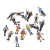 16pcs Farm Character Model Colorful DIY Role Playing Vivid Exquisite Farmer Miniature Toy for