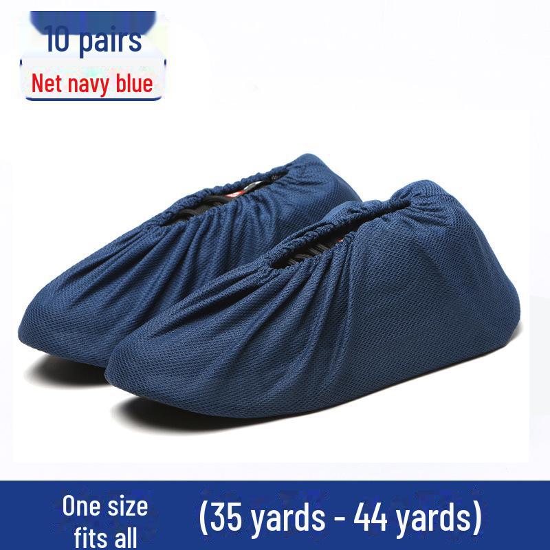 Durable Non-Slip Flannel Shoe Covers for Reusable Indoor Use - Ideal for Kids, Guests, and Students