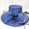 Wind Lace Big Edge Sun Hat Children Summer Elegant Flower Fashion Hepburn Style Sun Hat Sun Protection Beach Hat