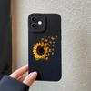 Sunflower Graphic Phone Case for iPhone 16 Pro 15 14 13 12 11 X XR Xs  8 7 Plus Pro Max Mini Silicone Back Cover