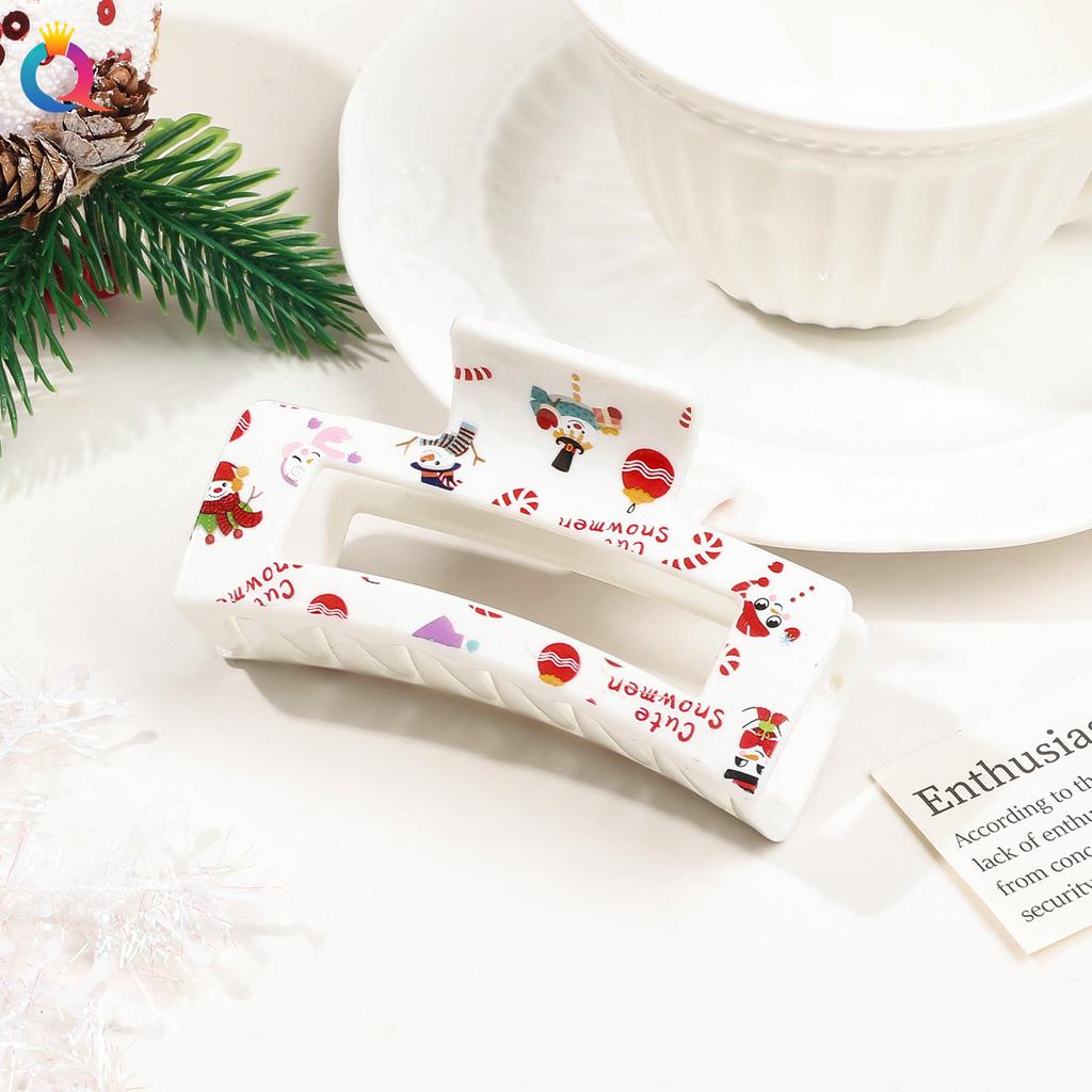 Weihnachts Haarnadel Dame Niedlich Süßer Druck Haarnadel Greifklemme Haarklammer Haaraccessoires