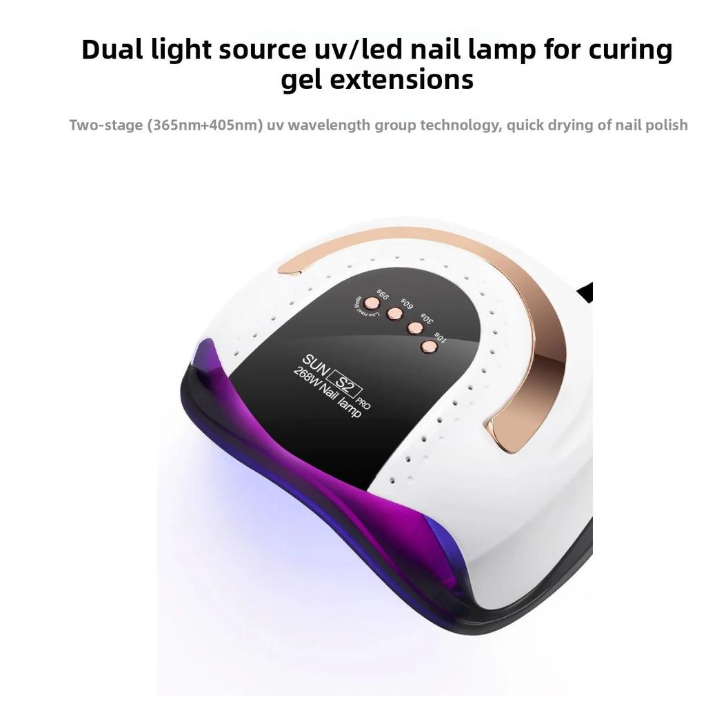 High Power Handheld UV LED Nail Lamp Portable Gel Nail Polish Curing Phototherapy Machine