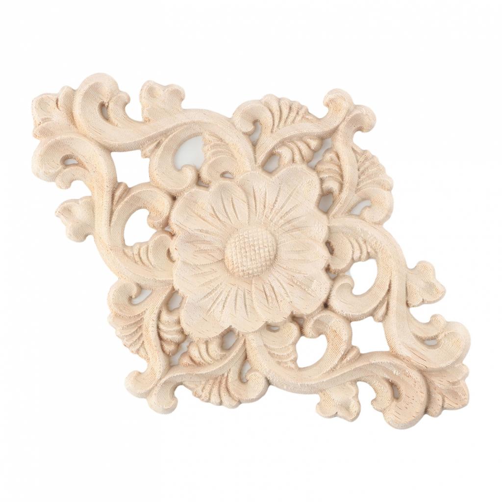 Door Cabinets Applique Wood Carving Furniture Decoration