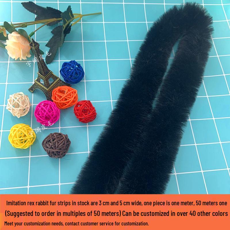 Imitation Rabbit and Mink Fur Strips: Autumn/Winter Cheongsam Accessories, Cuffs, Cape Trim