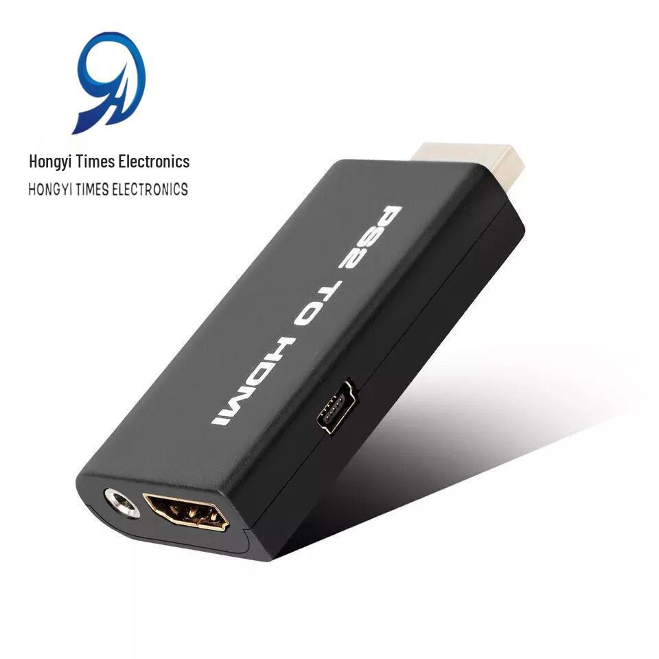 PS2 To HDMI High-Definition Video Converter with Audio & Power Supply