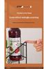 Morin Wrought Iron Four-Tier Syrup and Sauce Bottle Display Rack