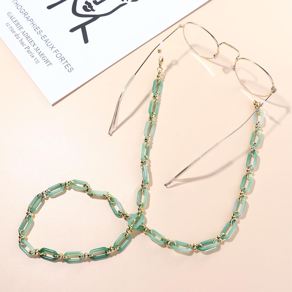 Women Anti-lost Mask Hanging Rope Elegant Glasses Chains Acrylic Neck Strap Sunglasses Eyewear
