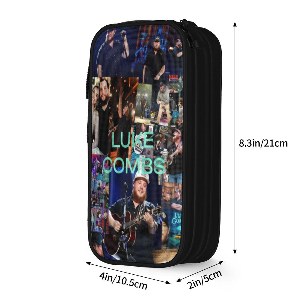 Lukes Combs Tour 2026 Pencil Cases Fashion   Pen Holder Bag Girl Boy Large Storage Students School Gift Pencilcases
