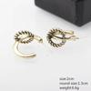 Gold Metal Dangle Earrings Punk Personality C-shaped Women Drop Earrings Hollow Geometric Statement Fashion Ear Jewelry