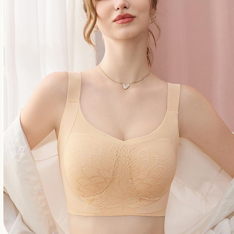 Large Size Lingerie for Women Seamless Gathering Bra Sports Bra Without Steel Ring Collection and Accessory Bra Beautiful Back Bra