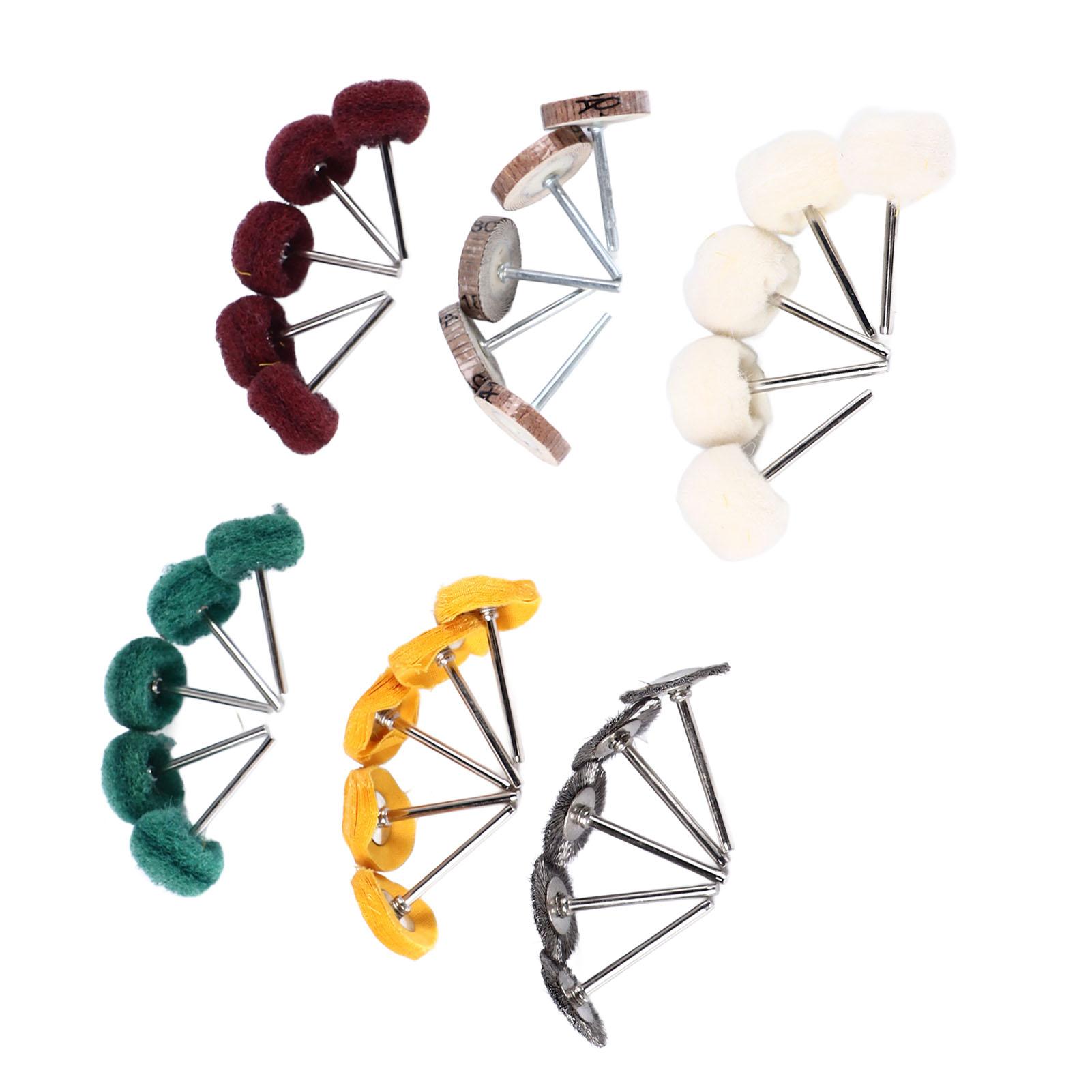 

Набор полировальных кругов 30 шт. для удаления ржавчины с металла с хвостовиком 0,4 см, запчасти для электроинструмента