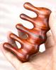 Rosewood & Green Sandalwood Massage Comb: Wide Teeth for Eye, Shoulder, Neck, and Face Lifting.