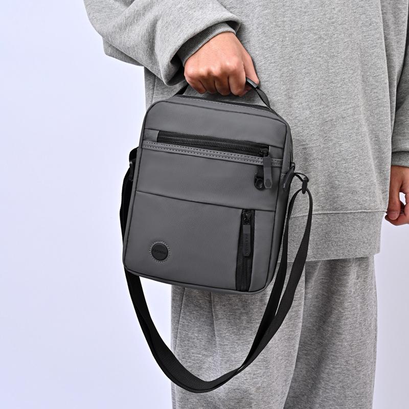 Men's Crossbody Bag - Multi-Compartment Business Shoulder Bag with Adjustable Strap, Compact Design for Travel & Everyday Use