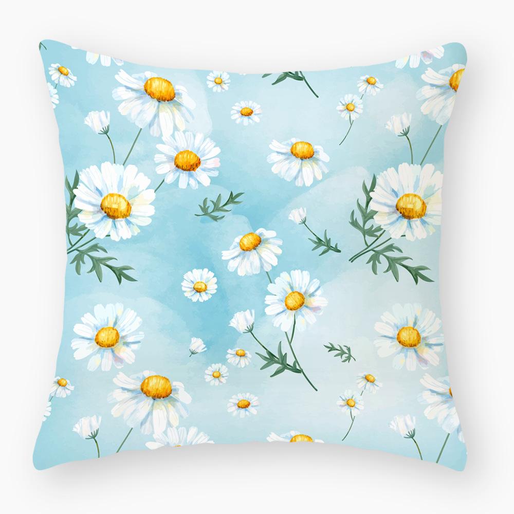 Printed Pillowcase Home Sofa Decorative Cushion Cover Creative Printed Waist Pillowcase