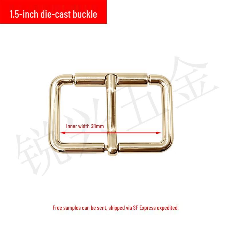 Die-Casting Zinc Alloy Pin Buckle for Leather Shoulder Strap and Webbing Adjustment