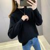 Stylish and Simple Versatile Semi-turtleneck Knitted Sweater with Inner Top Women's Autumn and Winter New Solid Color Pullover Sweater Bottoming Shirt