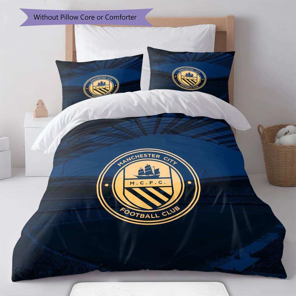 Rodri MCFC General Bedding Quilt Set Quilt Cover Pillowcase Home Decoration Birthday Gift (1 * Duvet Cover + 2 * Pillowcase, Without Core)