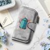 Cute Cartoon Print Long Wallet Multi Slot Fashion Purse For Daily Use