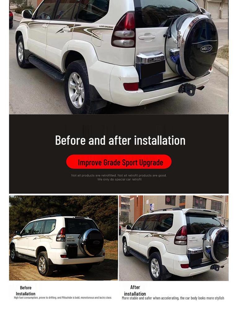 Heckspoiler für 03-09 Toyota Prado FJ120, Passend für 2700-4000 Modelle