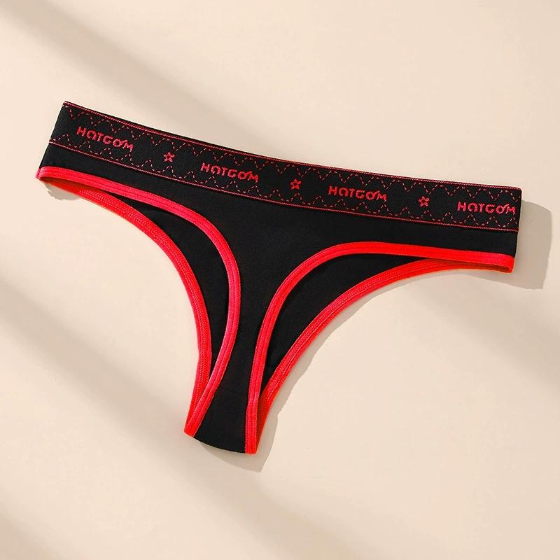 6Pcs/Set Women Thongs Low Waist Sexy Underwear Soft Panties Girls Briefs Cotton G-String Breathable Ladies Panty Female Lingerie