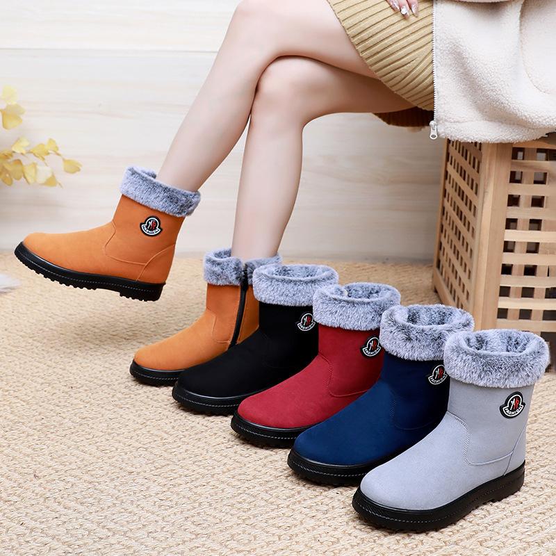 Shoes Women's Shoes New Cotton Shoes Piled Thickened Snow Boots Boots Cold-proof and Warm Boots