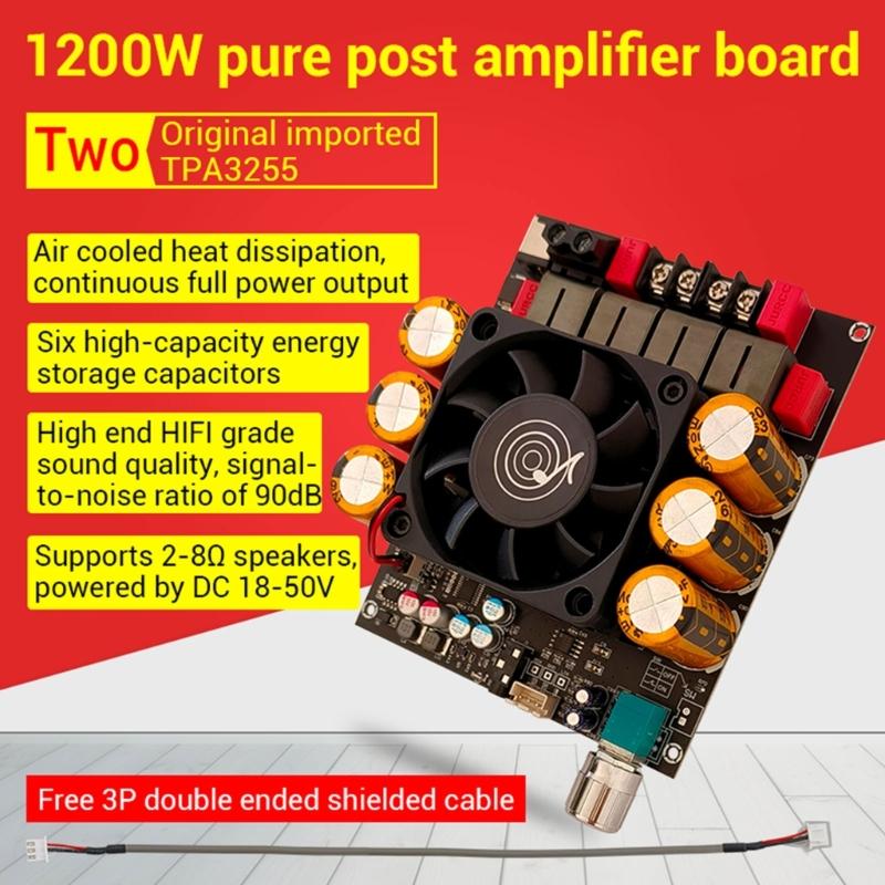 Highly Power Digital Amplifier Board With TPA3255 Chip Suitable For Stereo Systems Home Theaters Setups And DIY Projects