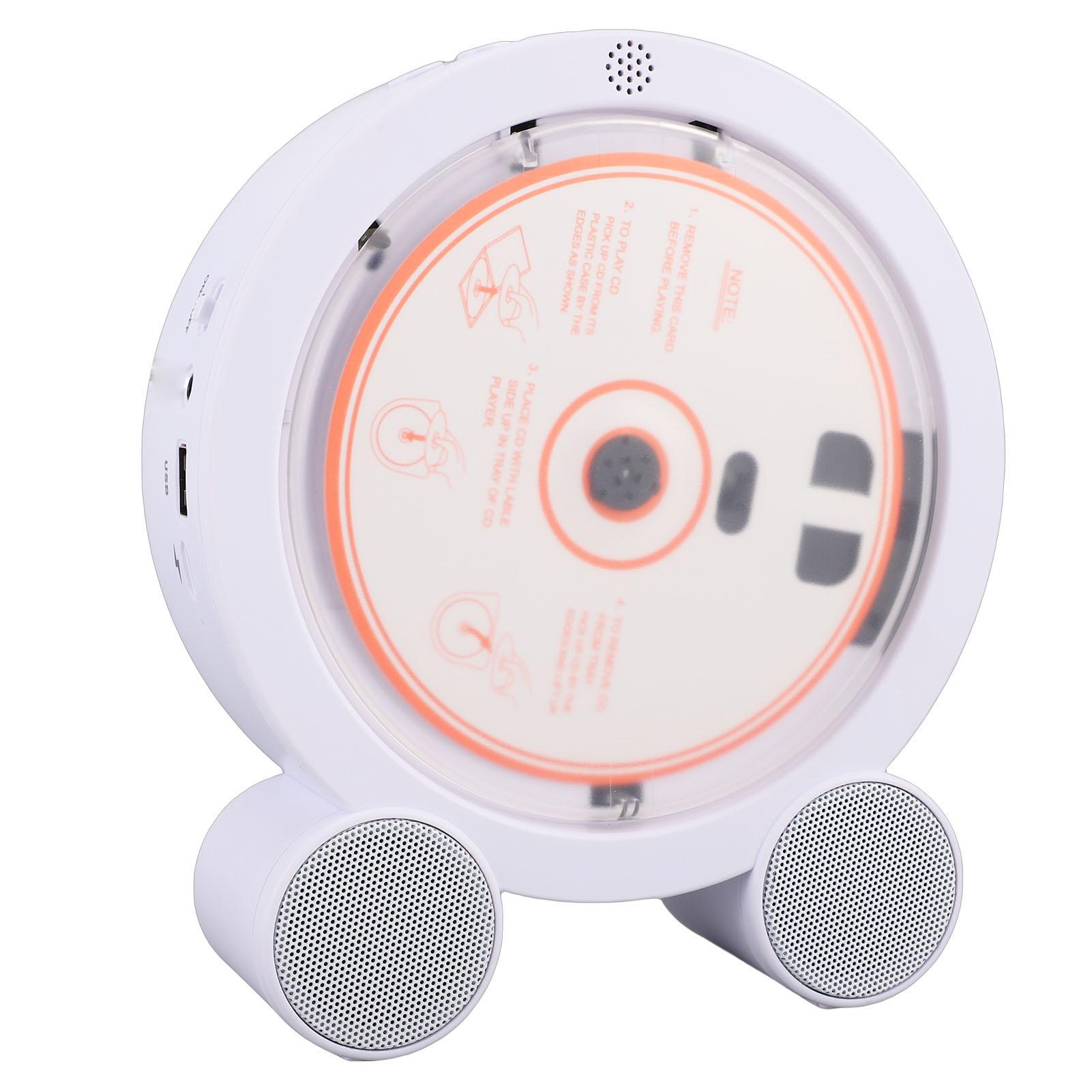 

Desktop Vertical CD Player with Timer LED Screen HiFi Dual Speakers FM USB Portable CD Music Player for Home