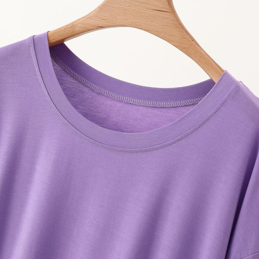 Women's Plus Size Short Sleeve Loose Sleepwear Dress