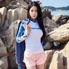 Unisex Quick-Dry Rash Guard Set Snorkeling Surfing Swimming UV Protection Long Sleeve Separated Swimwear