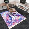 1pc Rainbow Unicorn Chair Mat - Anime Cartoon Design, Non-Slip Carpet for Office Chairs, Festive Gift, Suitable for All Seasons.H093