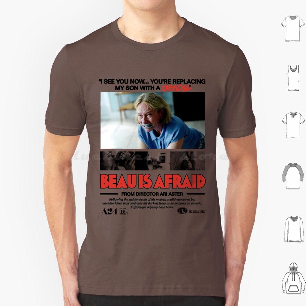 Beau Is Afraid Replacing My Son With A Demon T Shirt 6xl Cotton Cool Tee Beau Is Afraid Ari Aster Midsommar A24 Horror S