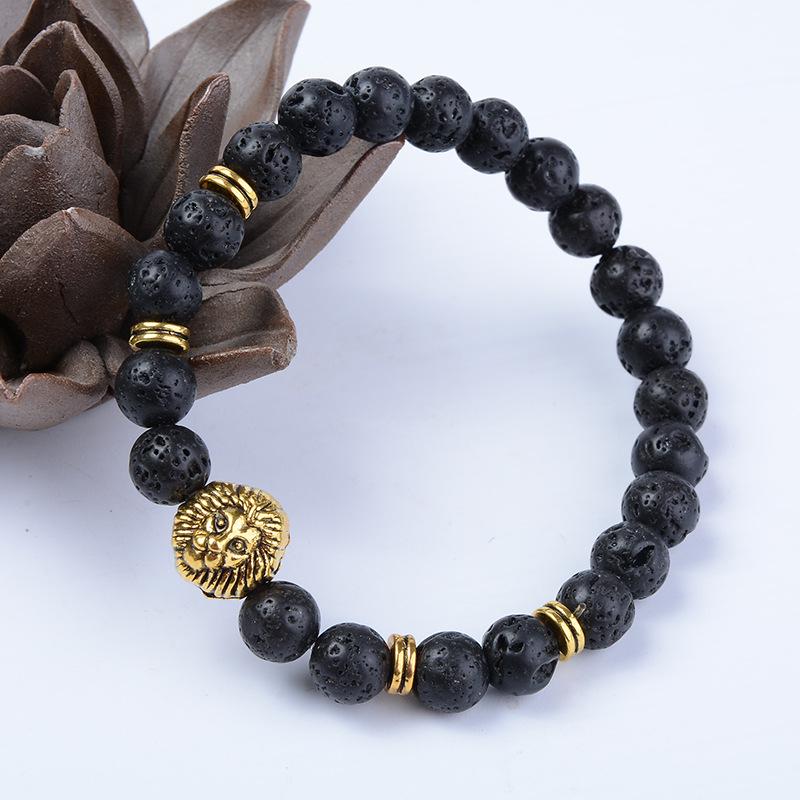 JYL TS Bracelet  Men's Volcanic Beaded Design Enhances Stability