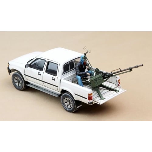 Meng Model 1/35 Pickup Truck with ZPU-1 Plastic Model