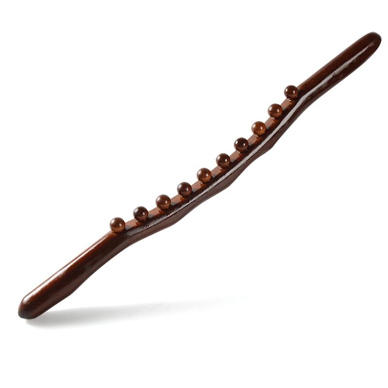 Massage Stick Beech Wood Massage Stick for Back Therapy Universal Tendon Massager Guasha Scraping Relaxing Point Treatment Tool