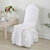 Printed Chair Cover Elastic Spandex Universal Wedding Chair Cover Hotel Catering Party Specific Skirt Style Cushion Anti Slip Protective Covers